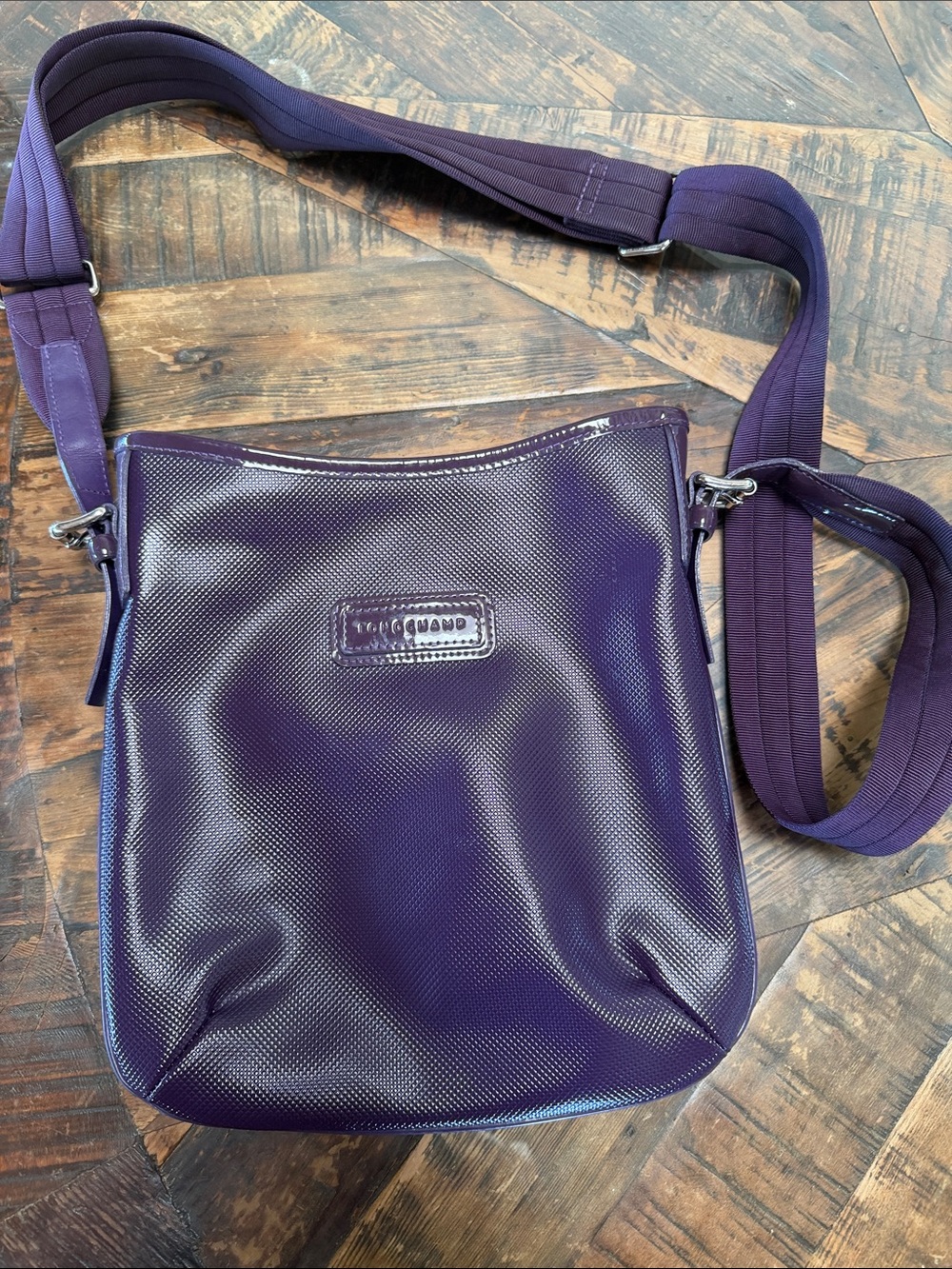 Longchamp Deep Purple Crossbody